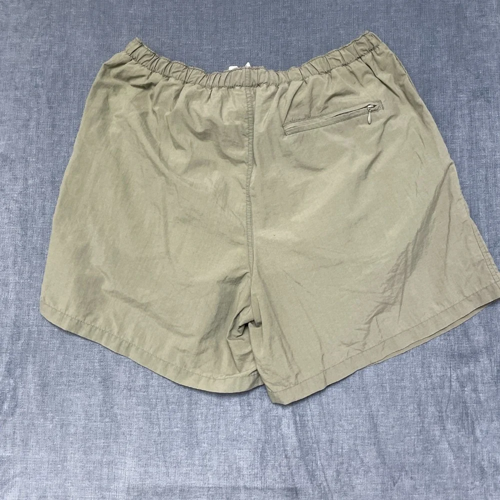 Columbia Board Shorts Mens 34 Olive Green Drawstring Waist Swimwear Back Pocket